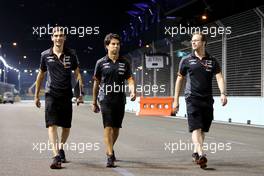 Sergio Perez (MEX), Sahara Force India  17.09.2015. Formula 1 World Championship, Rd 13, Singapore Grand Prix, Singapore, Singapore, Preparation Day.