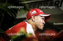 Sebastian Vettel (GER) Ferrari. 17.09.2015. Formula 1 World Championship, Rd 13, Singapore Grand Prix, Singapore, Singapore, Preparation Day.