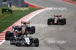 Sergio Perez (MEX) Sahara Force India F1 VJM08. 25.10.2015. Formula 1 World Championship, Rd 16, United States Grand Prix, Austin, Texas, USA, Race Day.