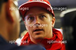 Kimi Raikkonen (FIN) Ferrari with the media. 24.10.2015. Formula 1 World Championship, Rd 16, United States Grand Prix, Austin, Texas, USA, Qualifying Day.