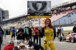 Gridgirl of Charles Leclerc (MCO) Van Amersfoort Racing Dallara F312 – Volkswagen 02.05.2015. FIA F3 European Championship 2015, Round 2, Race 2, Hockenheimring, Germany