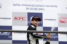 Podium, 1st Charles Leclerc (MCO) Van Amersfoort Racing Dallara F312 – Volkswagen 20.06.2015. FIA F3 European Championship 2015, Round 5, Race 1, Spa-Francorchamps, Belgium