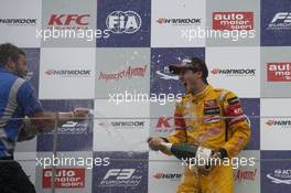 Podium, Antonio Giovinazzi (ITA) Jagonya Ayam with Carlin Dallara F312 – Volkswagen 02.08.2015. FIA F3 European Championship 2015, Round 8, Race 3, Red Bull Ring, Spielberg, Austria