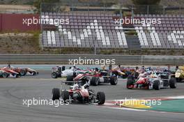 Start of the Race. 05.09.2015. FIA F3 European Championship 2015, Round 9, Race 2, Portimao, Portugal