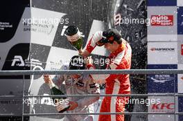 Podium, Felix Rosenqvist (SWE) Prema Powerteam Dallara F312 – Mercedes-Benz and Lance Stroll (CAN) Prema Powerteam Dallara F312 – Mercedes-Benz 06.09.2015. FIA F3 European Championship 2015, Round 9, Race 3, Portimao, Portugal