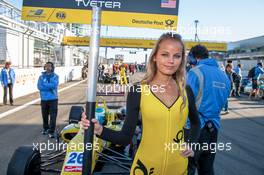 grid girl;  27.09.2015. FIA F3 European Championship 2015, Round 10, Race 3, Nuerburgring, Germany