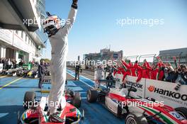 parc ferme; champion; Felix Rosenqvist (SWE) Prema Powerteam Dallara F312 – Mercedes-Benz;  27.09.2015. FIA F3 European Championship 2015, Round 10, Race 3, Nuerburgring, Germany