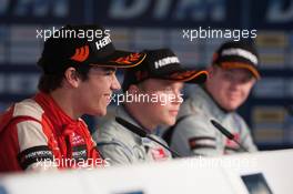 press conference; Lance Stroll (CAN) Prema Powerteam Dallara F312 – Mercedes-Benz;  27.09.2015. FIA F3 European Championship 2015, Round 10, Race 3, Nuerburgring, Germany