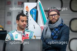 Nabil Jeffri (MYS) Motopark Dallara F312 – Volkswagen; with his coach; Chris van der Drift (NZL);  16.10.2015. FIA F3 European Championship 2015, Round 11, Qualifying, Hockenheimring, Germany