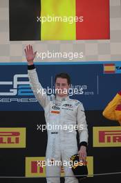 Podium Race 1,  winner Stoffel Vandoorne (BEL), ART Grand Prix, 2nd Mitch Evans (NZL), Russian Time, 3rd Alexander Rossi (USA), Racing Engineering 09.05.2015. GP2 Series, Rd 2, Barcelona, Spain, Saturday.