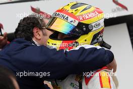 Race 2, Rio Haryanto (IND) Campos Racing, race winner 05.07.2015. GP2 Series, Rd 5, Silverstone, England, Sunday.