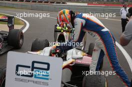 Race 2, 2nd position Raffaele Marciello (ITA) Trident 05.07.2015. GP2 Series, Rd 5, Silverstone, England, Sunday.
