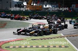 Race 1, Start of the race 05.09.2015. GP2 Series, Rd 8, Monza, Italy, Saturday.