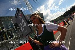 Race 2,  Grid Girl 21.06.2015. GP3 Series, Rd 2, Spielberg, Austria, Sunday.