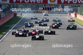 Race 2, Start of the race 23.08.2015. GP3 Series, Rd 5, Spa-Francorchamps, Belgium, Sunday.