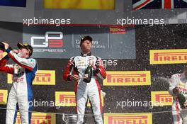 Race 2 podium: winner Marvin Kirchhofer (GER), Art Grand Prix, 2nd Jimmy Eriksson (SVE), Koiranen GP, 3rd Jann Mardenborough (GBR), Carlin 10.05.2015. GP3 Series, Rd 1, Barcelona, Spain, Sunday.