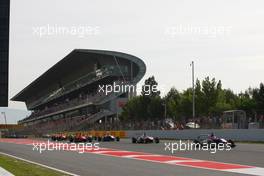 Race 2, the start of the race. 10.05.2015. GP3 Series, Rd 1, Barcelona, Spain, Sunday.