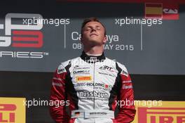 Race 2 podium: winner Marvin Kirchhofer (GER), Art Grand Prix 10.05.2015. GP3 Series, Rd 1, Barcelona, Spain, Sunday.