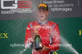Race 2, Kevin Ceccon (ITA) Arden International, race winner 05.07.2015. GP3 Series, Rd 3, Silverstone, England, Sunday.