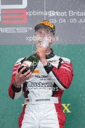 Race 1,  Marvin Kirchhofer (GER) Art Grand Prix, race winner 04.07.2015. GP3 Series, Rd 3, Silverstone, England, Saturday.