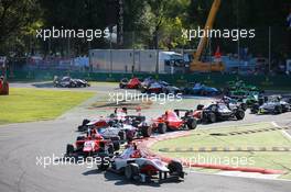 Race 1, Start of the race 05.09.2015. GP3 Series, Rd 6, Monza, Italy, Saturday.