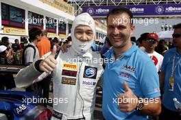 Vutthikorn Inthraphuvasak (THA) Est Cola Racing Team Porsche 997 GT3R with Sven Schnabl. 22.11.2015. FIA GT Worldcup, Macau, China
