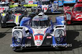 Anthony Davidson (GBR) / Sebastien Buemi (SUI) / Kazuki Nakajima (JPN) #01 Toyota Racing Toyota TS040 Hybrid. 29-31.05.2015. Le Mans 24 Hours Test Day, Le Mans, France.