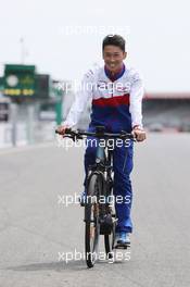 Kazuki Nakajima (JPN) #01 Toyota Racing Toyota TS040 Hybrid. 29-31.05.2015. Le Mans 24 Hours Test Day, Le Mans, France.