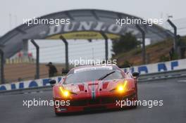 William Sweedler (USA) / Townsend Bell (USA) / Jeffrey Segal (USA) #62 AF Corse Ferrari F458 Italia. 29-31.05.2015. Le Mans 24 Hours Test Day, Le Mans, France.