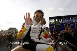 Kristian Poulsen #50 Larbre Compétition Corvette C7.R 12.06.2015. Le Mans 24 Hour, Friday, Drivers Parade, Le Mans, France.