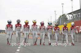 All Audi Drivers 10.06.2015. Le Mans 24 Hour, Le Mans, France.