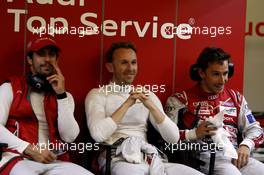 Lucas Di Grassi #8 Audi Sport Team Joest Audi R18 e-tron quattro and René Rast, Filipe Albuquerque #9 Audi Sport Team Joest Audi R18 e-tron quattro 10.06.2015. Le Mans 24 Hour, Qualifying, Le Mans, France.