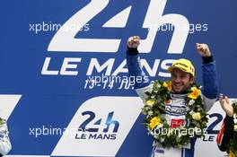 Winner LMP2, Nicolas Lapierre #47 KCMG ORECA 05 14.06.2015. Le Mans 24 Hour, Race, Le Mans, France.