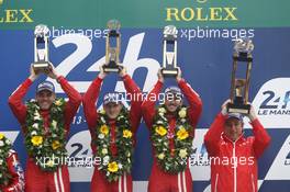 Winner LMP Privat, Dominik Kraihamer, Daniel Abt, Alexandre Imperatori #13 Rebellion Racing Rebellion R-One 14.06.2015. Le Mans 24 Hour, Race, Le Mans, France.