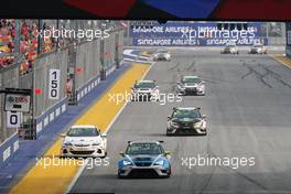 Race2, Rafael Galiana (FRA) SEAT Leon, Target Competition 20.09.2015. TCR International Series, Rd 9, Marina Bay Street Circuit, Singapore, Sunday.