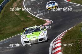 Richard Lietz, Michael Christensen, Christoph Breuer, Manthey Racing, Porsche 911 GT3 Cup MR 04.07.2015 - VLN Adenauer ADAC World Peace Trophy, Round 4, Nurburgring, Germany.