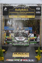 Erici Brazzoli (ITA), Maurizio Barone (ITA), Subaru Impreza, Production Cup winners 22-25.10.2015. World Rally Championship, Rd 12,  Rally de Espana, Catalunya-Costa Daurada, Salou, Spain.