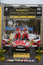 Quentin Gilbert, Renaud Jamoul (Citroen DS3 R3), JWRC winners 22-25.10.2015. World Rally Championship, Rd 12,  Rally de Espana, Catalunya-Costa Daurada, Salou, Spain.