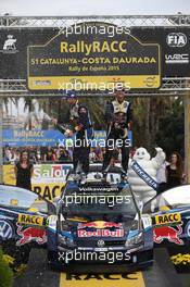 Andreas Mikkelsen ,Ola Floene (Volkswagen Polo R WRC, #9 Volkswagen Motorsport II) 22-25.10.2015. World Rally Championship, Rd 12,  Rally de Espana, Catalunya-Costa Daurada, Salou, Spain.