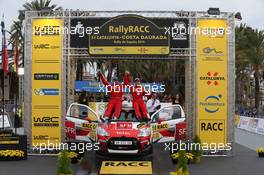 Quentin Gilbert, Renaud Jamoul (Citroen DS3 R3), JWRC winners 22-25.10.2015. World Rally Championship, Rd 12,  Rally de Espana, Catalunya-Costa Daurada, Salou, Spain.
