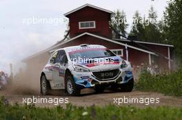 02.08.2015 - Craig Breen (IRL) - Scott Martin (GBR) Peugeot 208 T16, Sainteloc Junior Team 30.07-02.08.2015 FIA World Rally Championship 2015, Rd 8, Rally Finland, Jyvaskyla, Finland