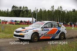 02.08.2015 - Gianluca Linari - Nicola Arena , Subaru Impreza WRX Sti 30.07-02.08.2015 FIA World Rally Championship 2015, Rd 8, Rally Finland, Jyvaskyla, Finland