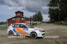02.08.2015 - Gianluca Linari - Nicola Arena , Subaru Impreza WRX Sti 30.07-02.08.2015 FIA World Rally Championship 2015, Rd 8, Rally Finland, Jyvaskyla, Finland