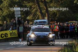 04.10.2015 - Julien Maurin, Nicolas Klinger (Ford Fiesta R5) 10.01-10.04.2015 FIA World Rally Championship 2015, Rd 11, Rally Corsica, Ajaccio, France