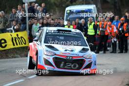 04.10.2015 - Kevin Abbring (NDL) Sebastian Marshall (GB), Hyundai I20 WRC 10.01-10.04.2015 FIA World Rally Championship 2015, Rd 11, Rally Corsica, Ajaccio, France
