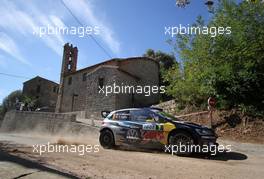 04.10.2015 - Andreas Mikkelsen, Ola Floene (Volkswagen Polo R WRC, #9 Volkswagen Motorsport II) 10.01-10.04.2015 FIA World Rally Championship 2015, Rd 11, Rally Corsica, Ajaccio, France