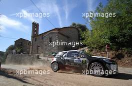 04.10.2015 - Kris Meeke, Paul Nagle (CitroÃƒÂ«n DS3 WRC, #3 CitroÃƒÂ«n Total Abu Dhabi WRT) 10.01-10.04.2015 FIA World Rally Championship 2015, Rd 11, Rally Corsica, Ajaccio, France