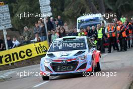 04.10.2015 - Haydon Paddon (NZ) John Kennard (NZ) Hyundai i20 WRC 10.01-10.04.2015 FIA World Rally Championship 2015, Rd 11, Rally Corsica, Ajaccio, France