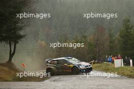 Andreas Mikkelsen ,Ola Floene (Volkswagen Polo R WRC, #9 Volkswagen Motorsport II) 12-15.11.2015. World Rally Championship, Rd 13, Wales Rally GB, Deeside, Flintshire, Wales.