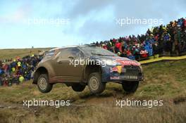 Stephane Lefebvre (FRA) Stephane Prevot (Bel) Citroen DS3 WRC 12-15.11.2015. World Rally Championship, Rd 13, Wales Rally GB, Deeside, Flintshire, Wales.